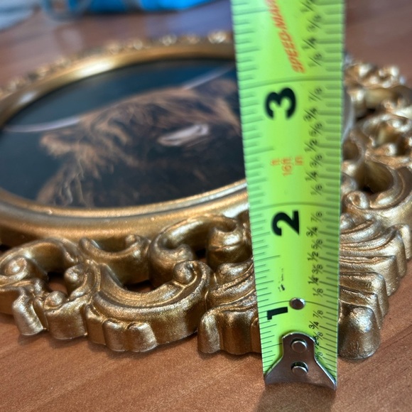 New Highland Cow Framed Wall Decor. Gold ornate - Picture 7 of 7